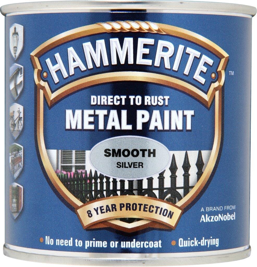 Hammerite Smooth 250ml Silver