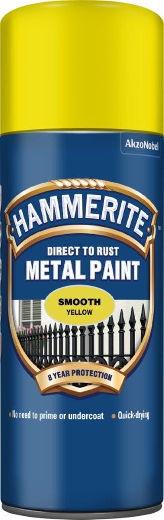 Hammerite Smooth 400ml Aerosol Yellow