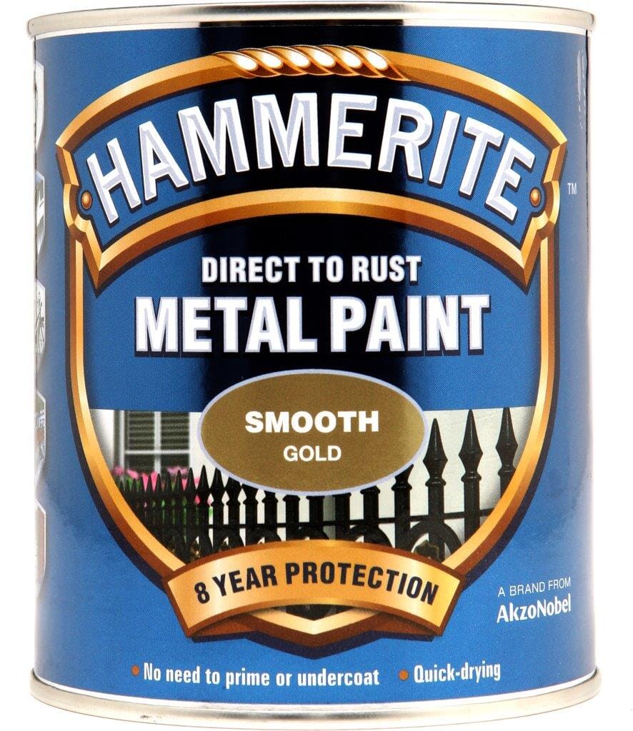 Hammerite Smooth 750ml Gold