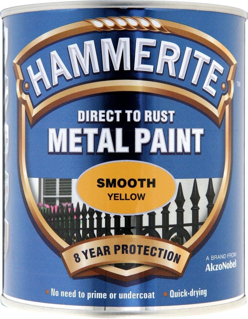 Hammerite Smooth 750ml Yellow