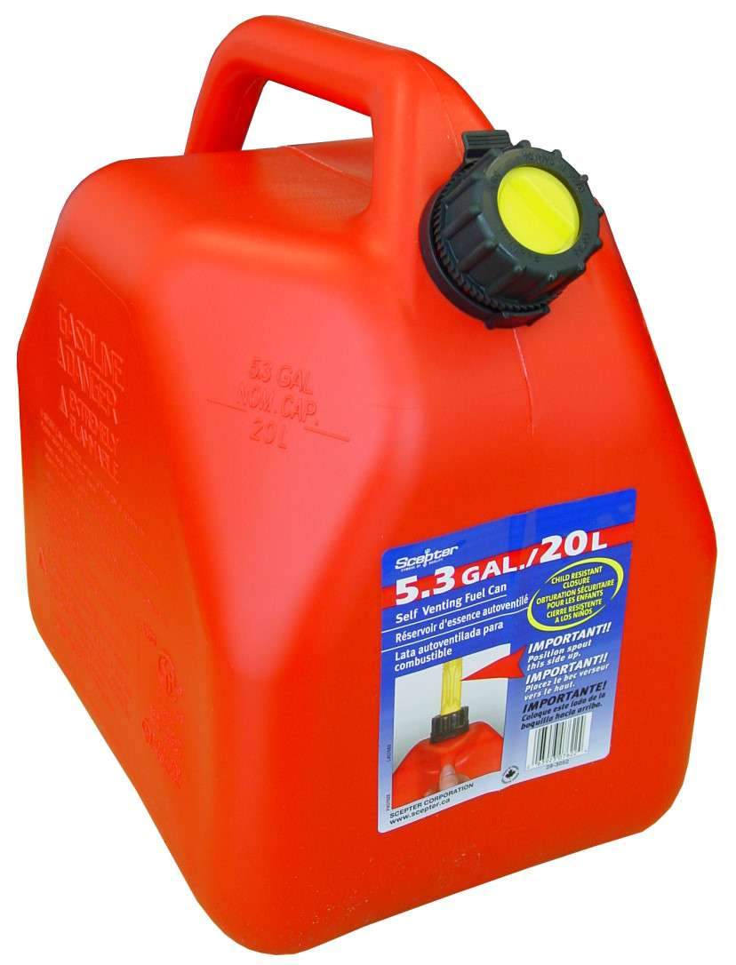 Sceptor Petrol Container Plastic Red 20 Litre