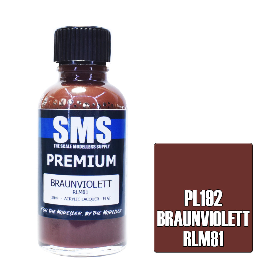 Air Brush Paint 30Ml Premium Braunviolett Rlm81