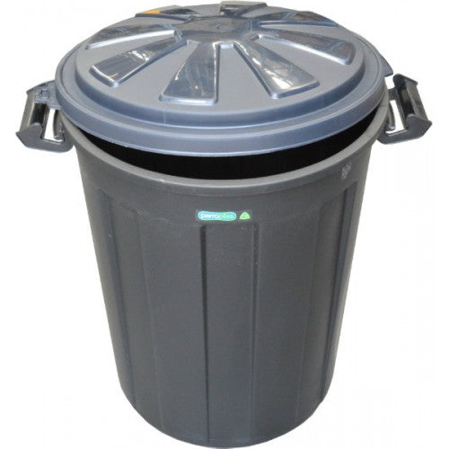 Xcel Rubbish Bin - Plastic With Lid 68L