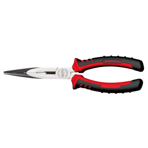 AmPro Long Nose Plier 200mm Cushion Grip