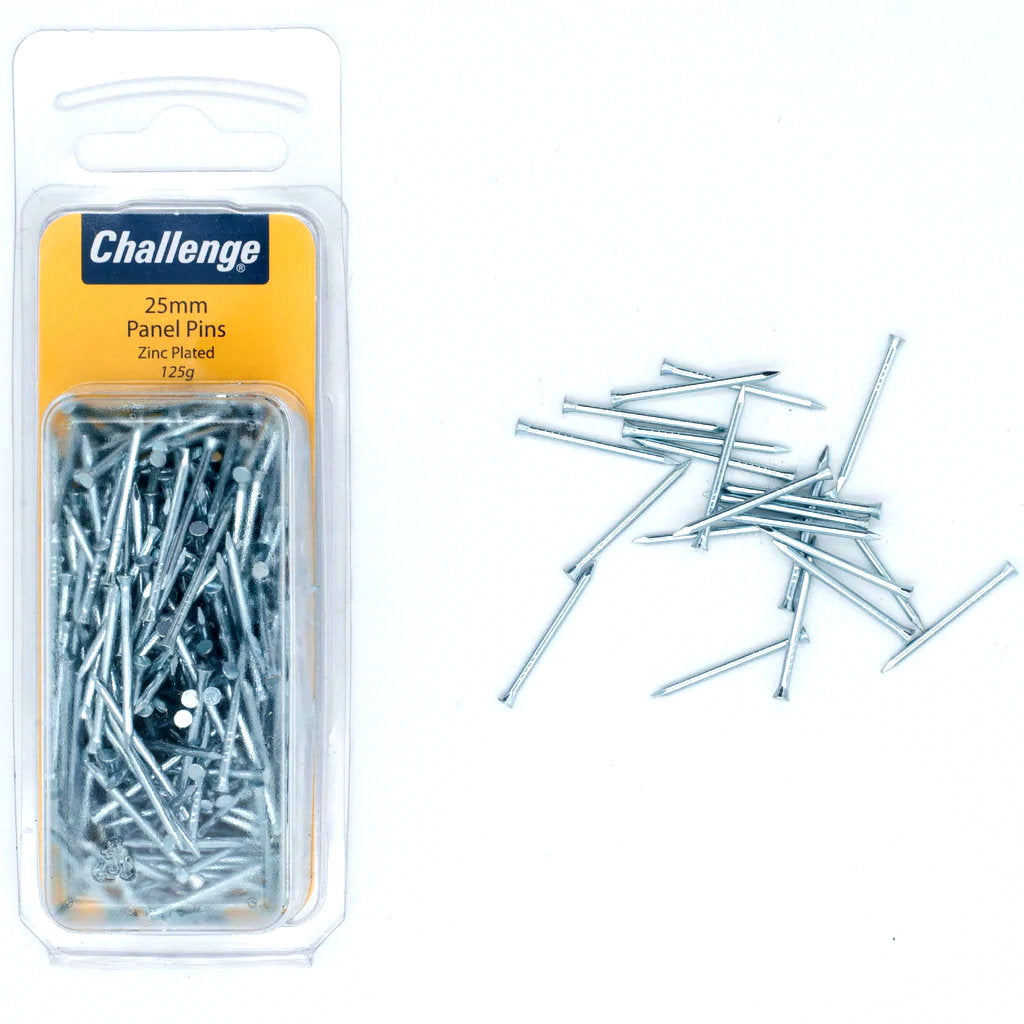 Challenge Panel Pins - 125gm Blister Pack 25mm