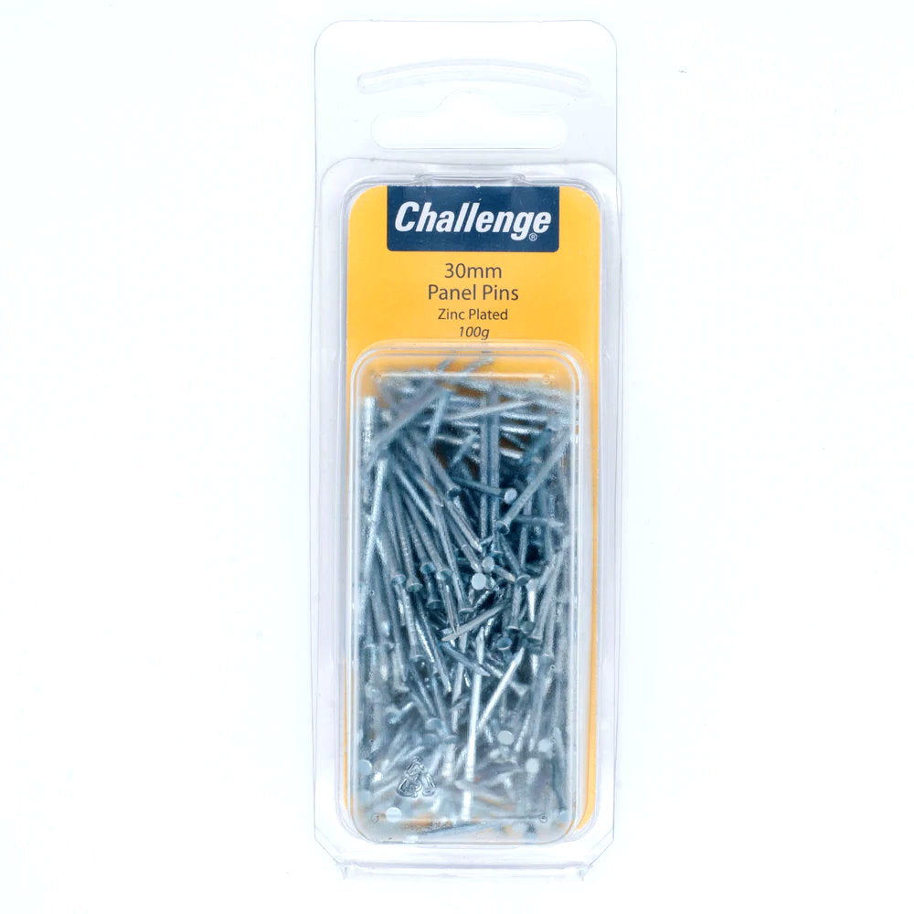 Challenge Panel Pins - 100gm Blister Pack 30mm