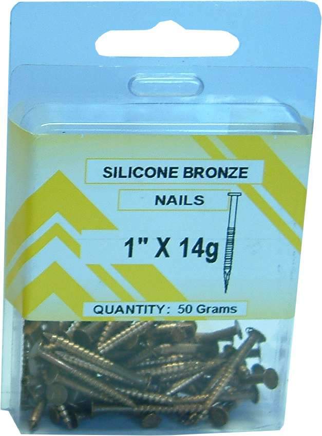 Prepax Silicone Bronze Nails 50gm 20mm x 16g