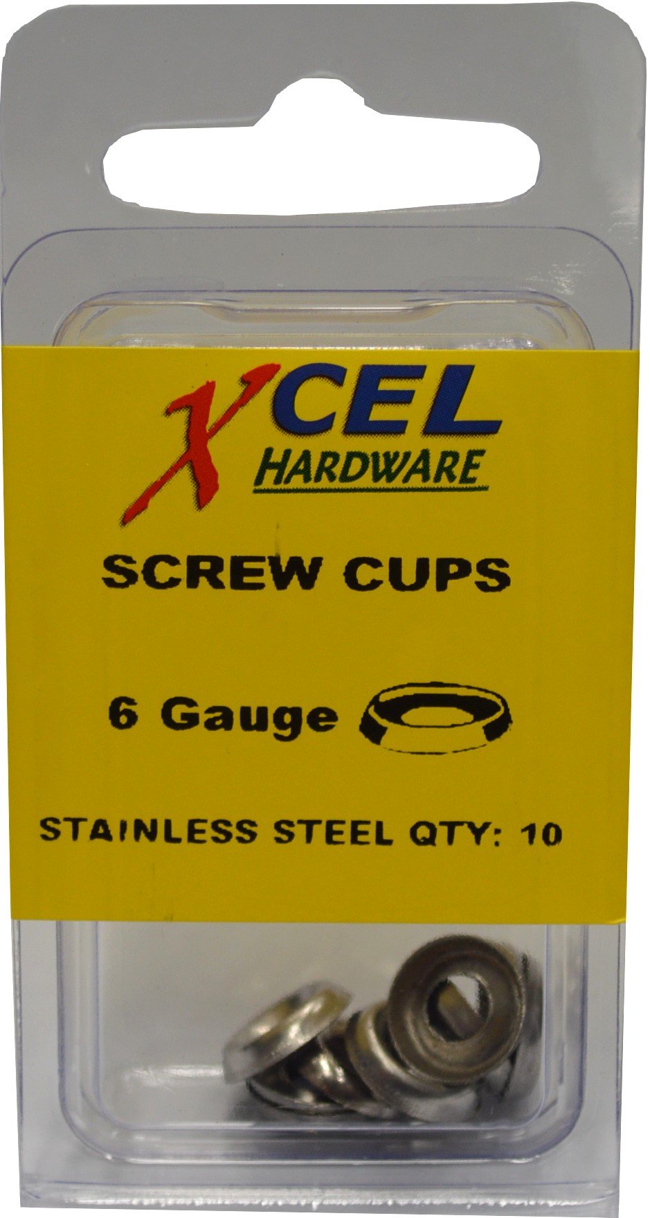 Prepax Screw Cups - Stainless Steel 10-pce 6g