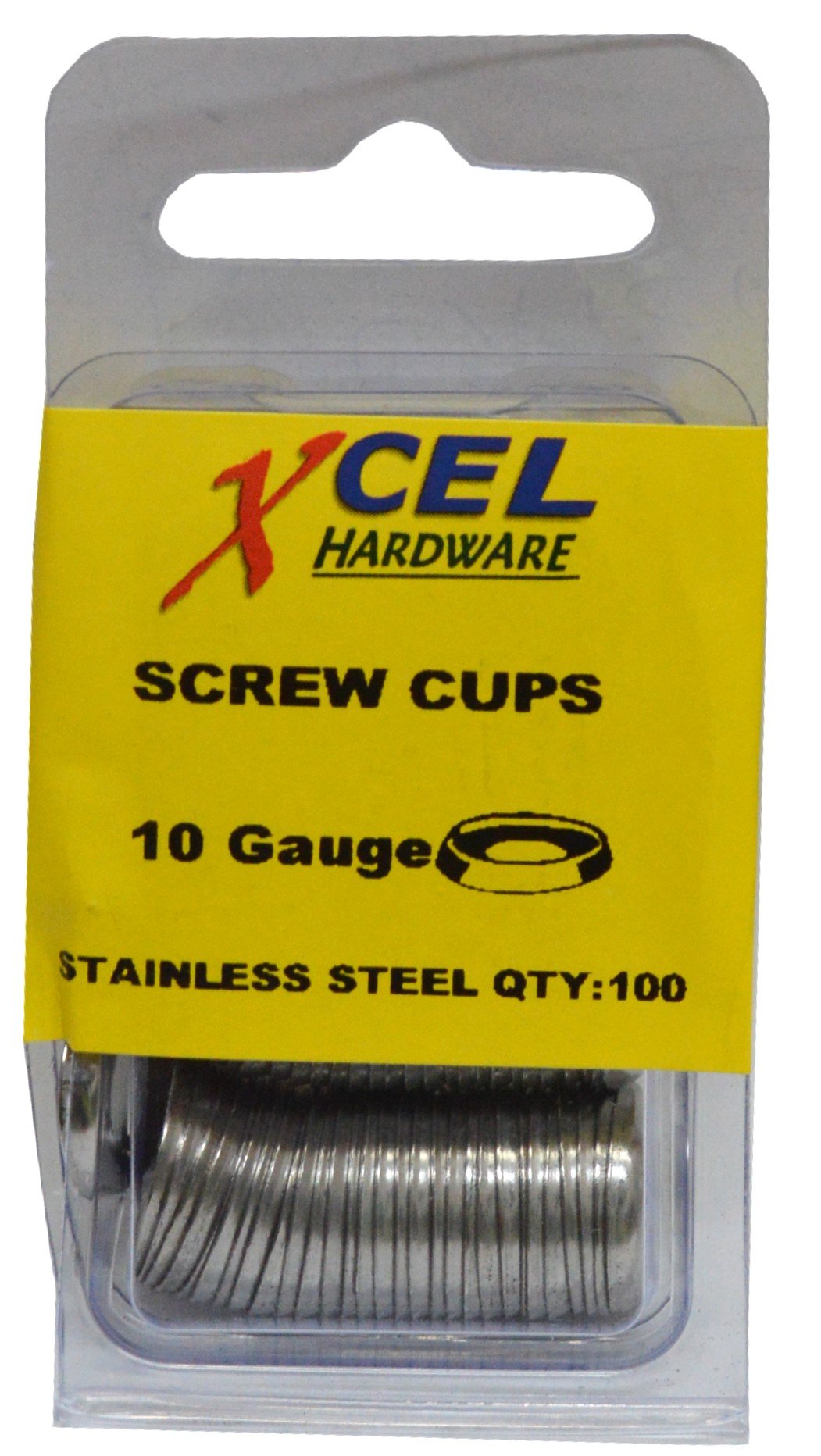 Prepax Screw Cups - Stainless Steel 100-pce 10g