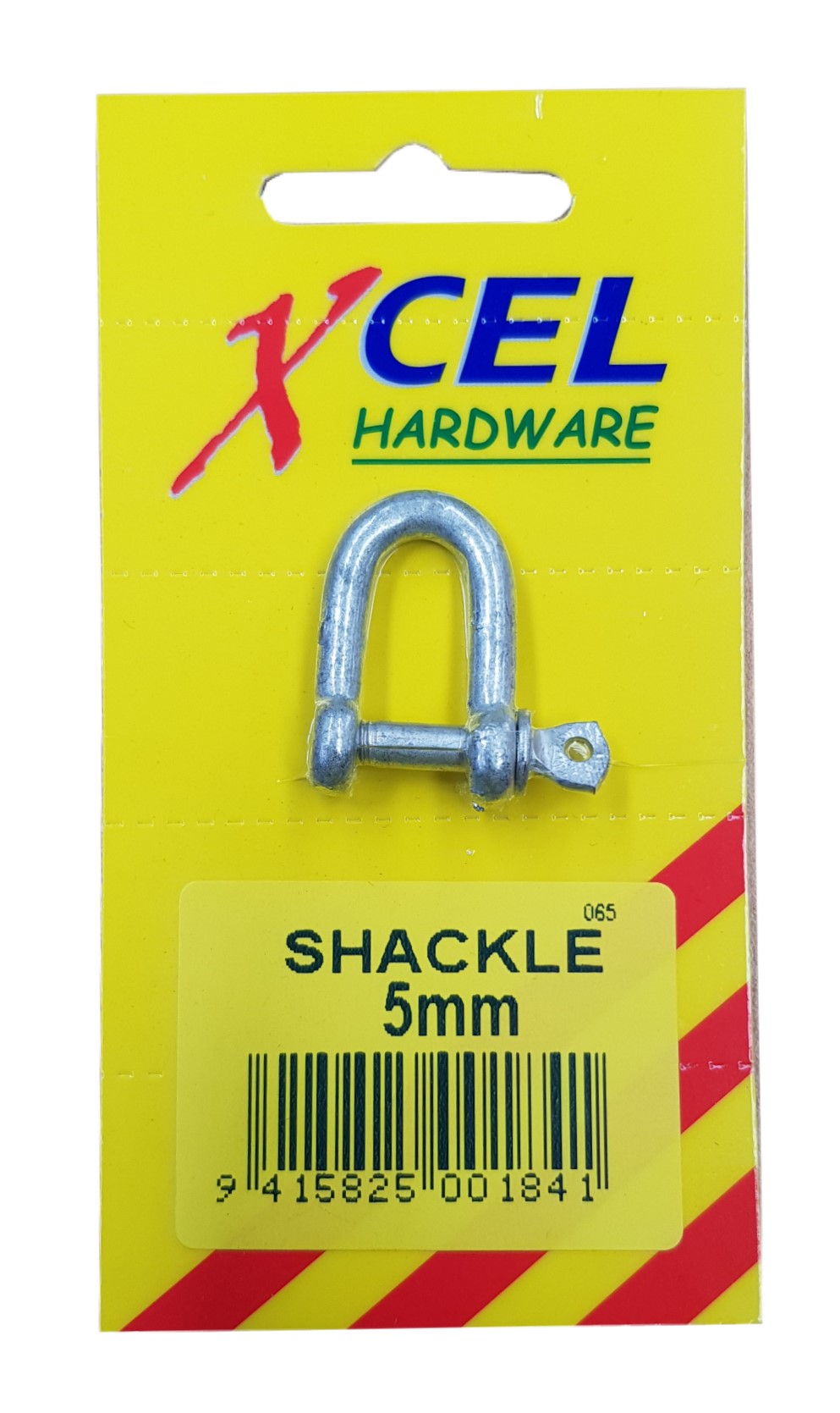 Xcel D-Shackle - Galvanised 5mm Carded