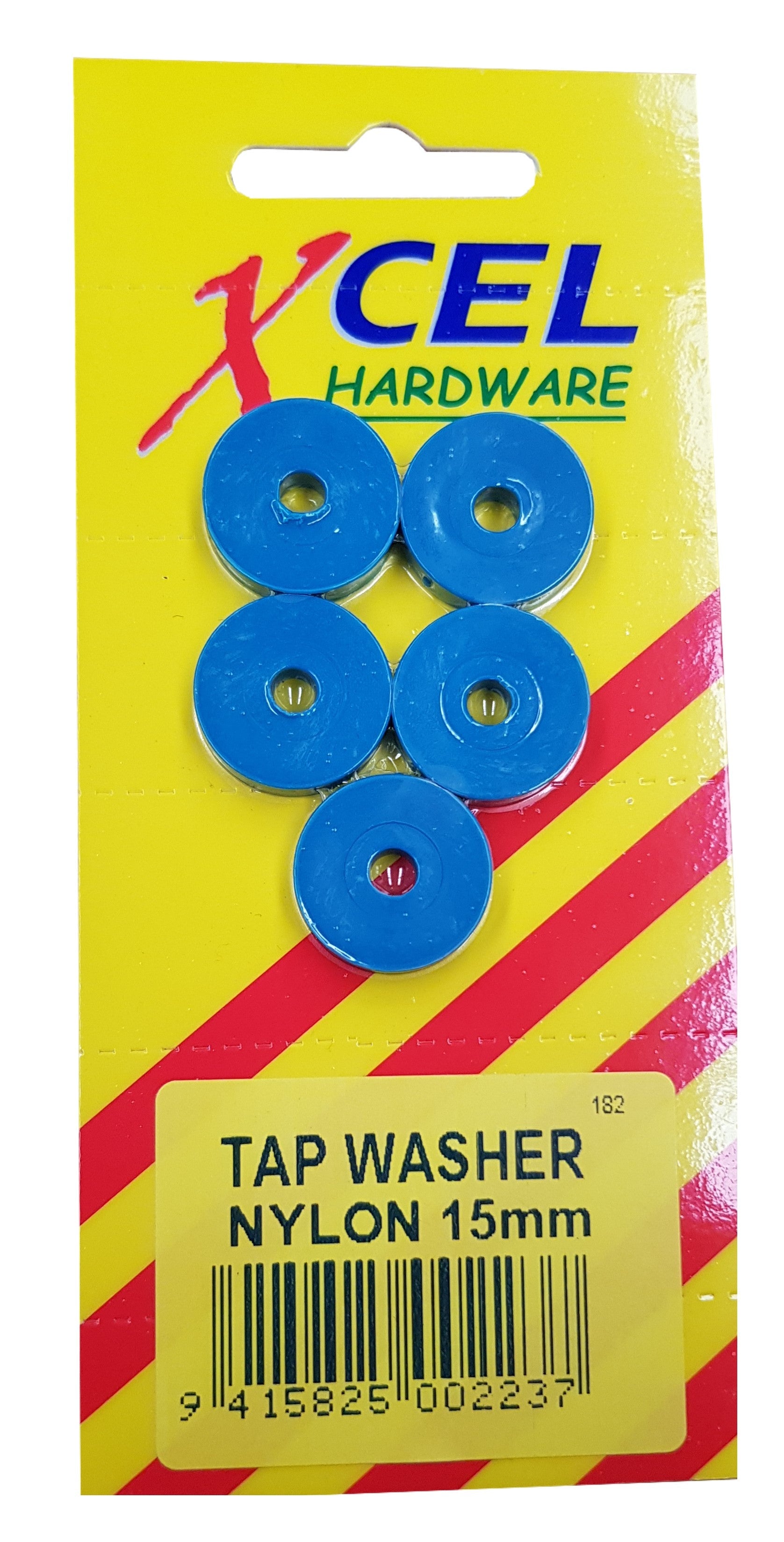 Xcel Tap Washers - Nylon 5-pce 15mm Carded