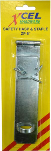 Xcel Hasp & Staple 150mm Carded