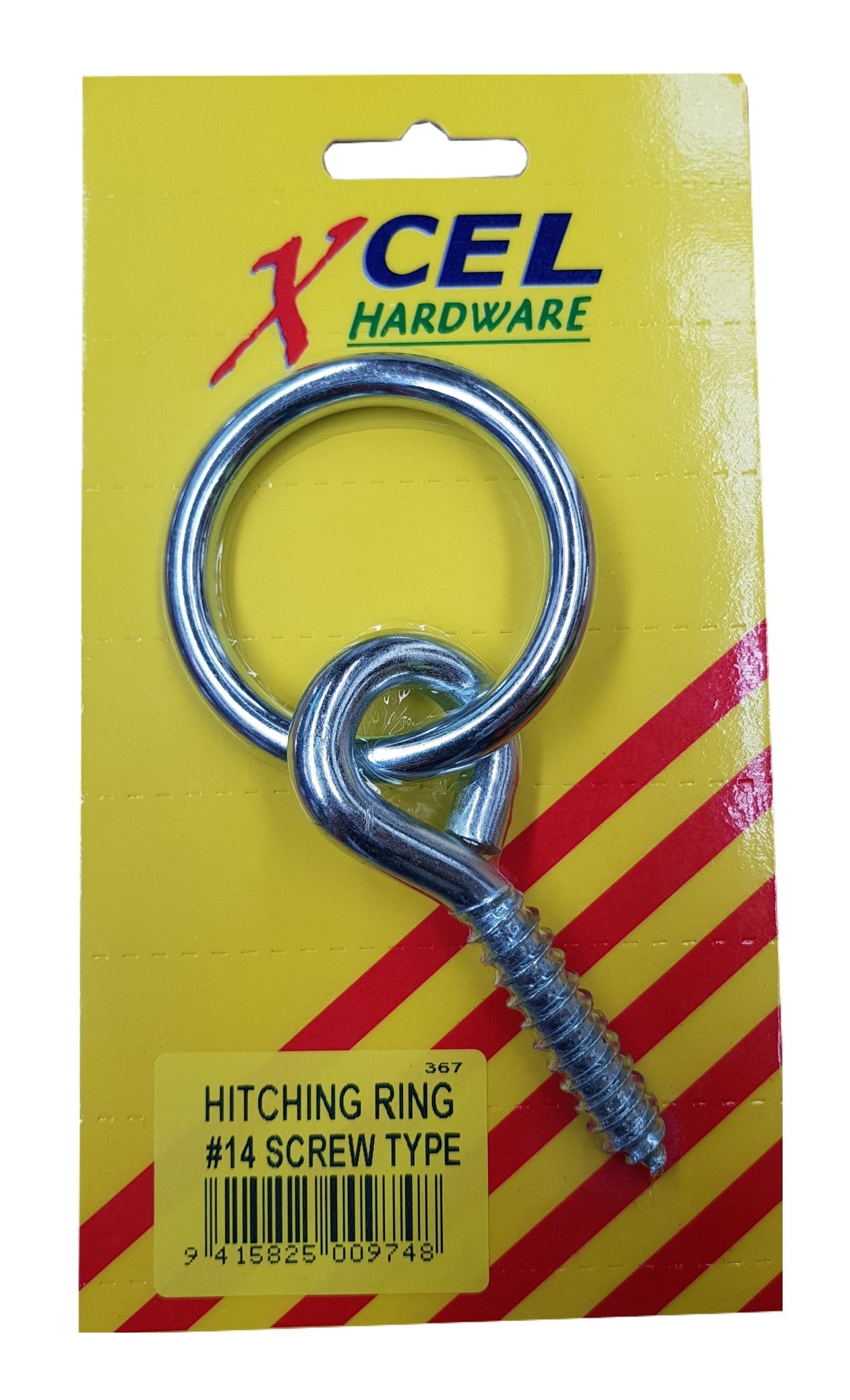 Xcel Hitching Ring - Screw Type #14H Carded