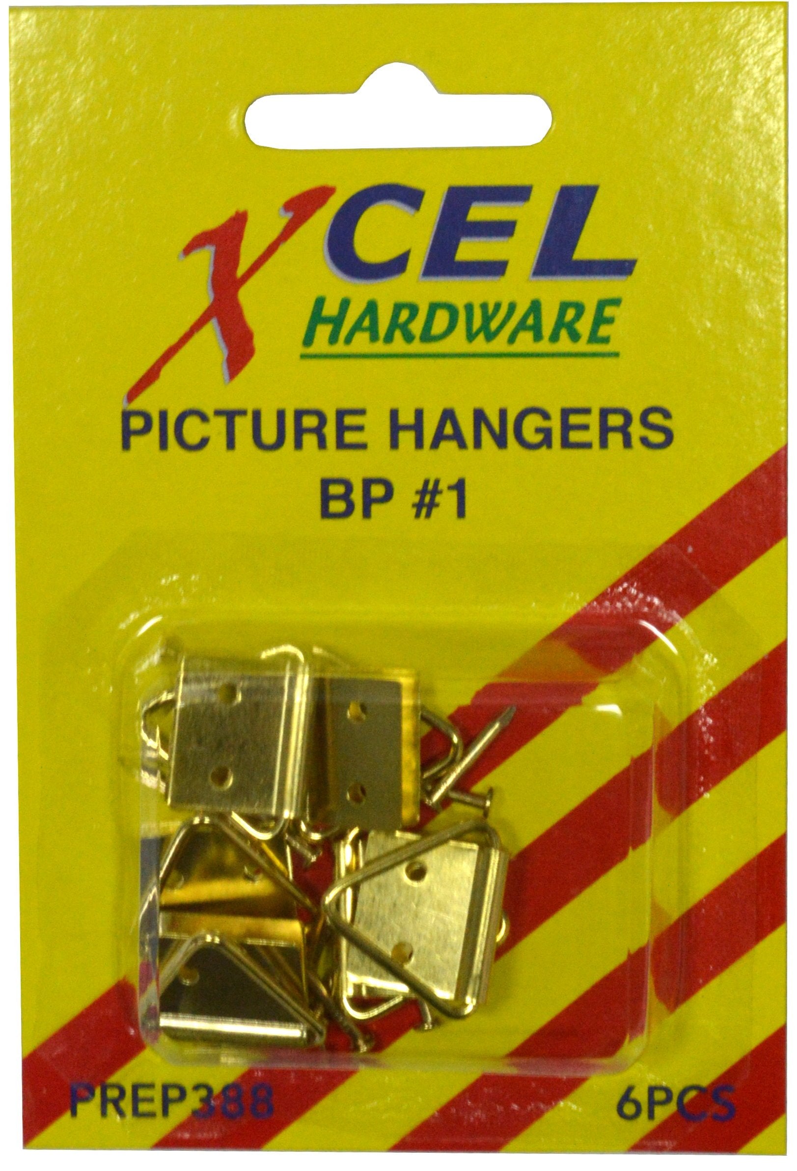 Xcel Picture Hanging Tabs 6-pce #1 Carded