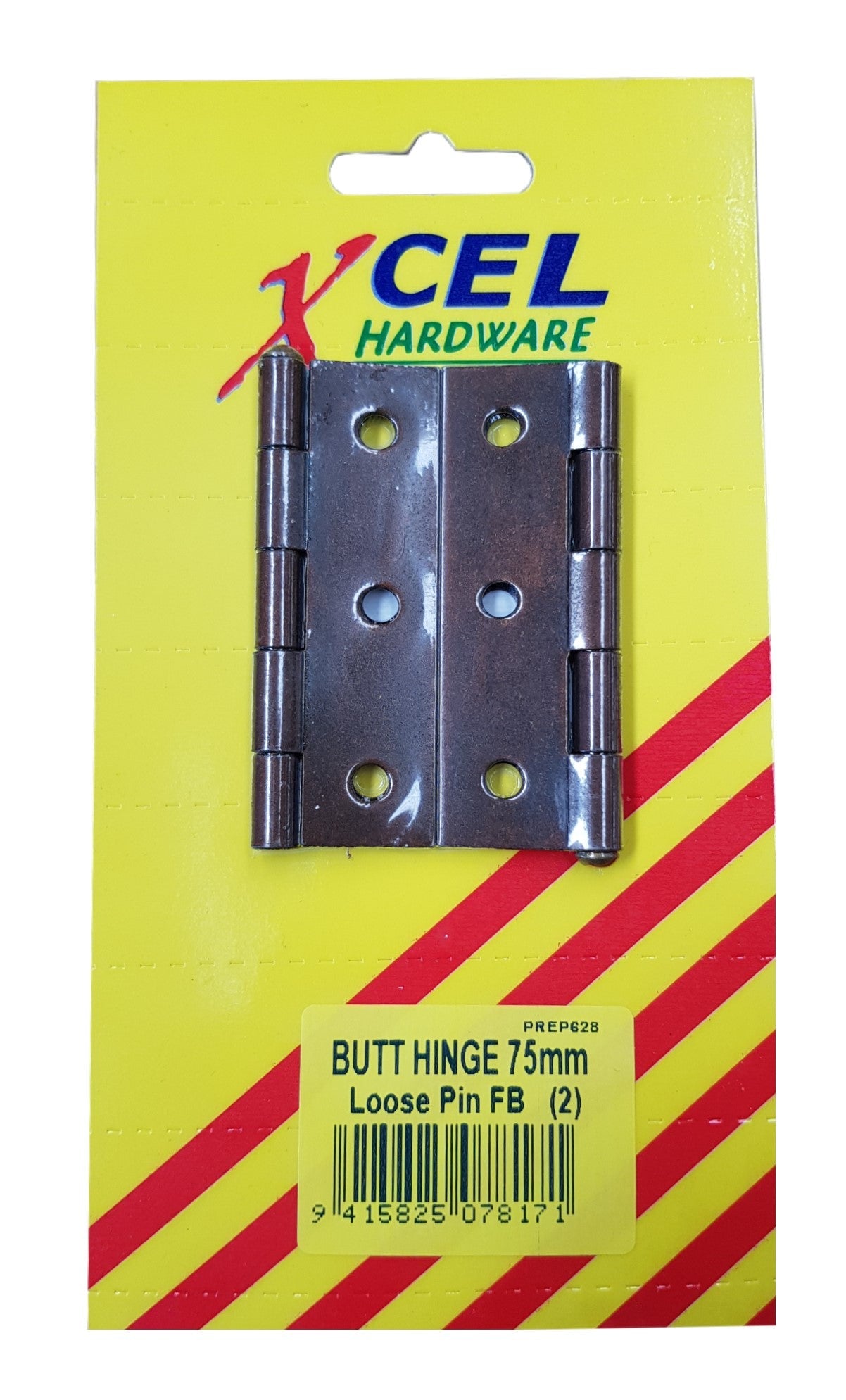 Xcel Butt Hinges - FB Loose Pin 2-pce 75mm Carded