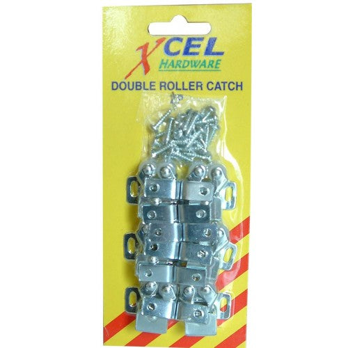 Xcel Double Roller Catches 6-pce Carded