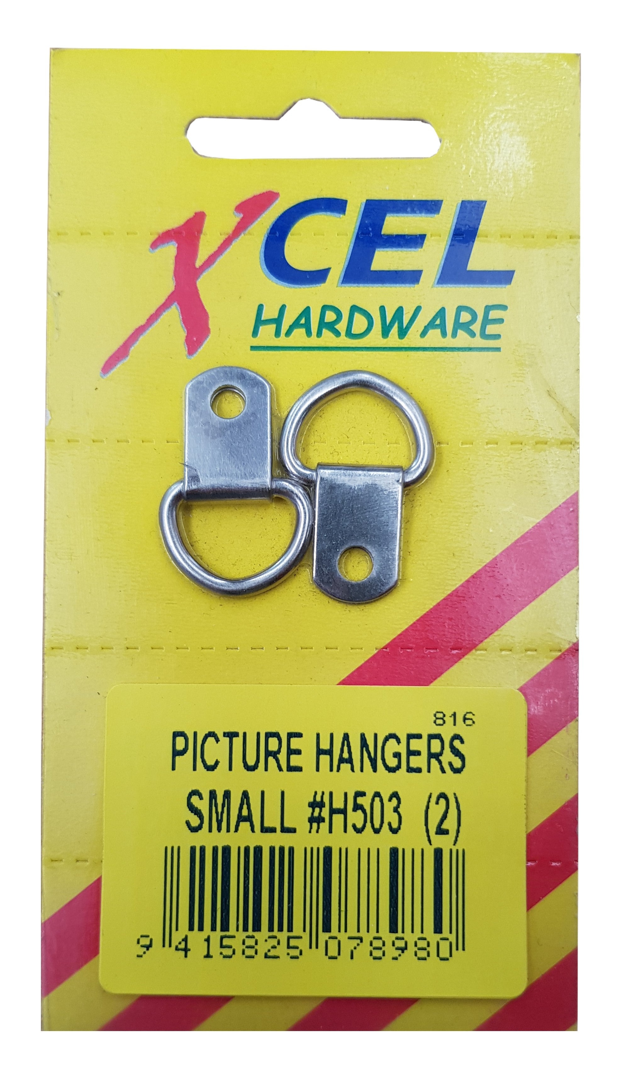 Xcel Picture Hangers #H503 - Small Single Hole 2-pce Carded