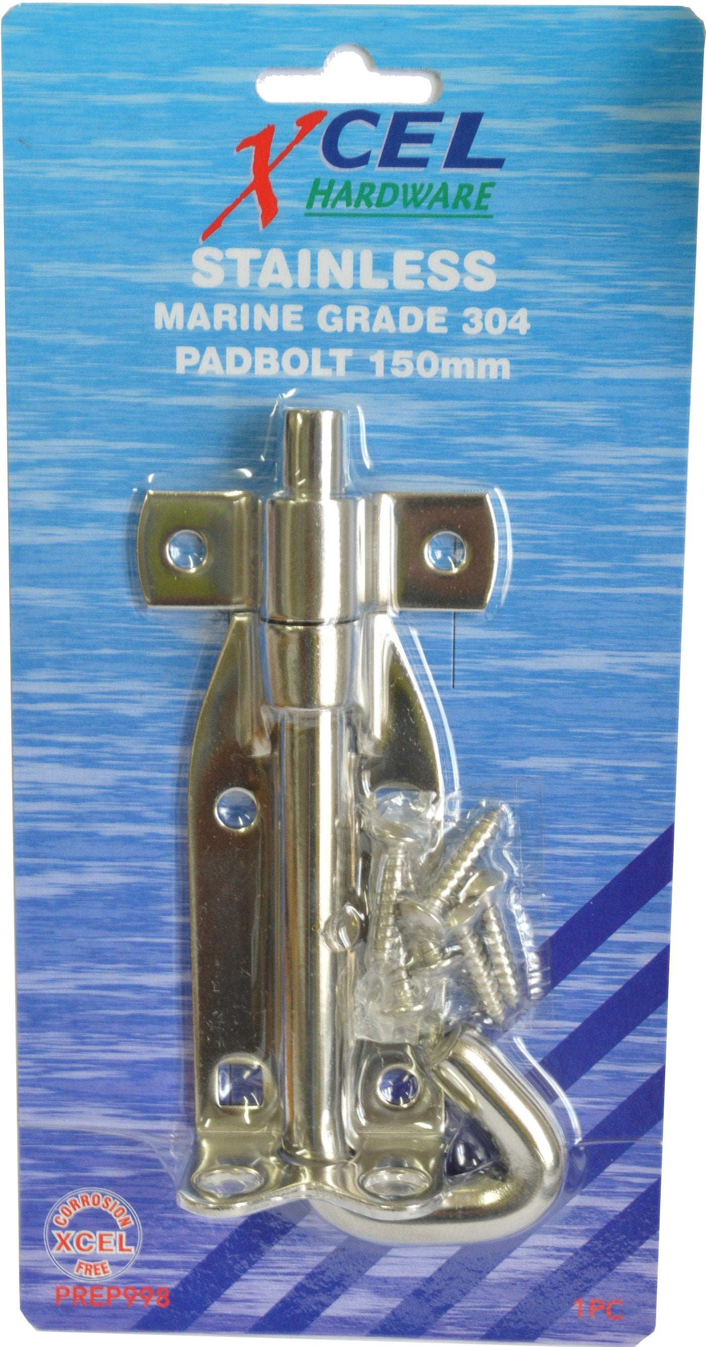 Xcel Pad Bolt Stainless Steel 150mm x 12mm Carded