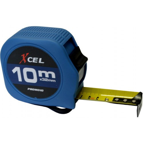 Xcel Tape Measure Promo Blue Case 32mm Blade - Metric 10m