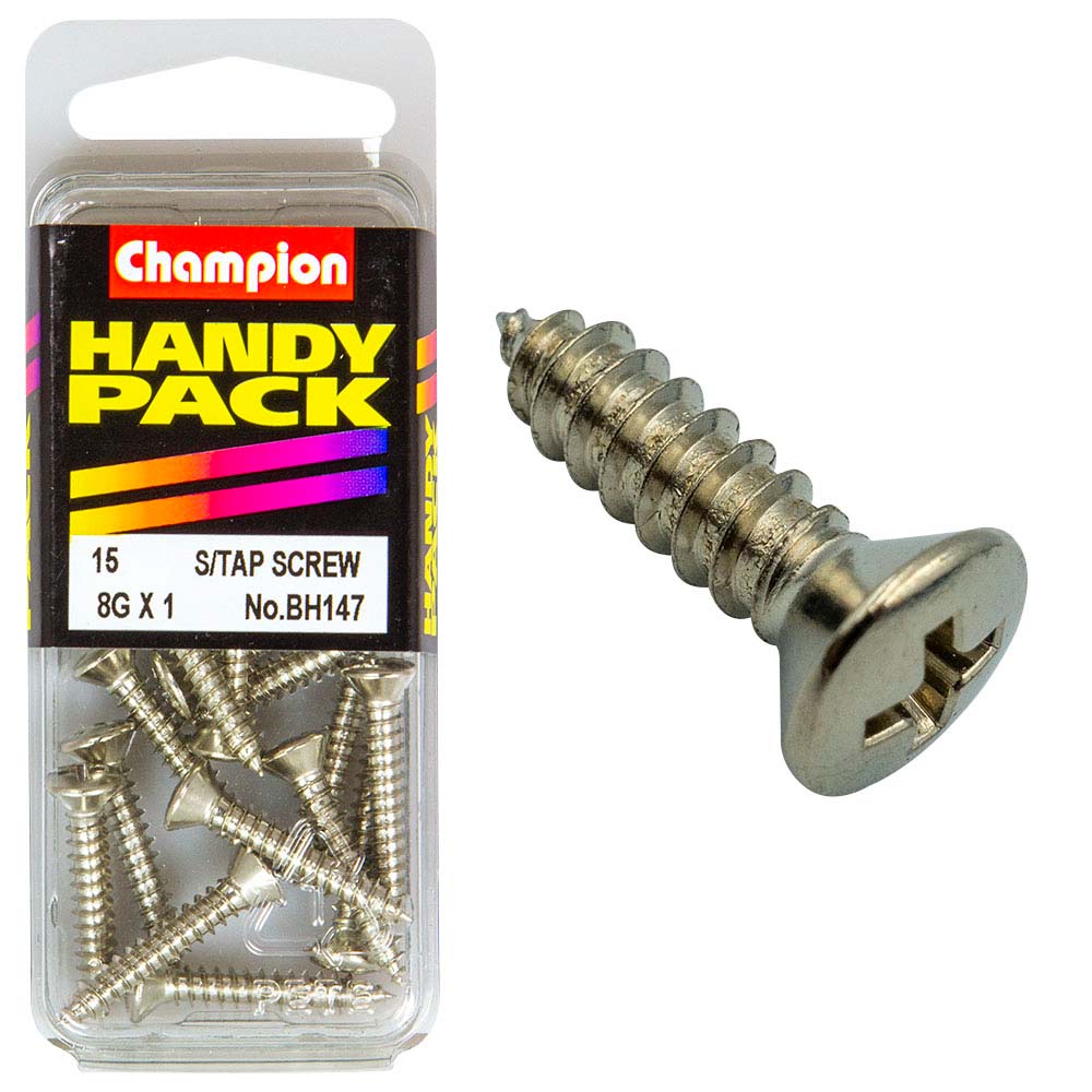 Champion 8G X 1in Self Tap Set Screw - Rsd Hd Pack of 15