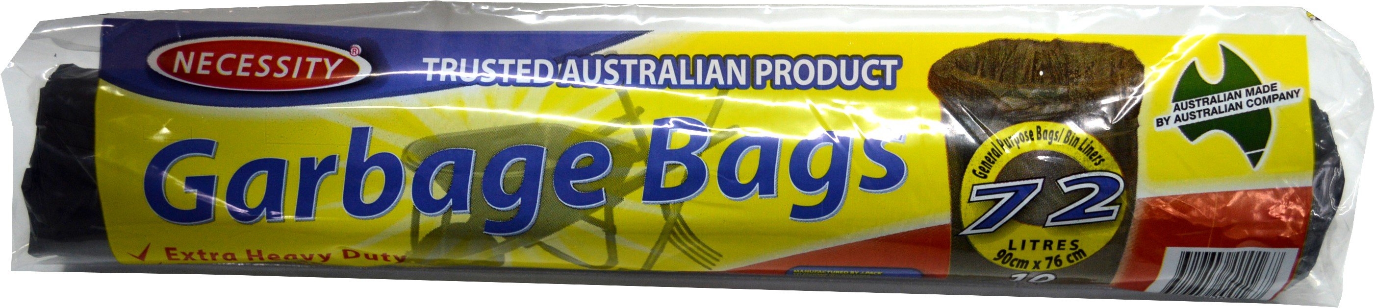 Redback Garbage Bags - Necessity 10-pce 72L