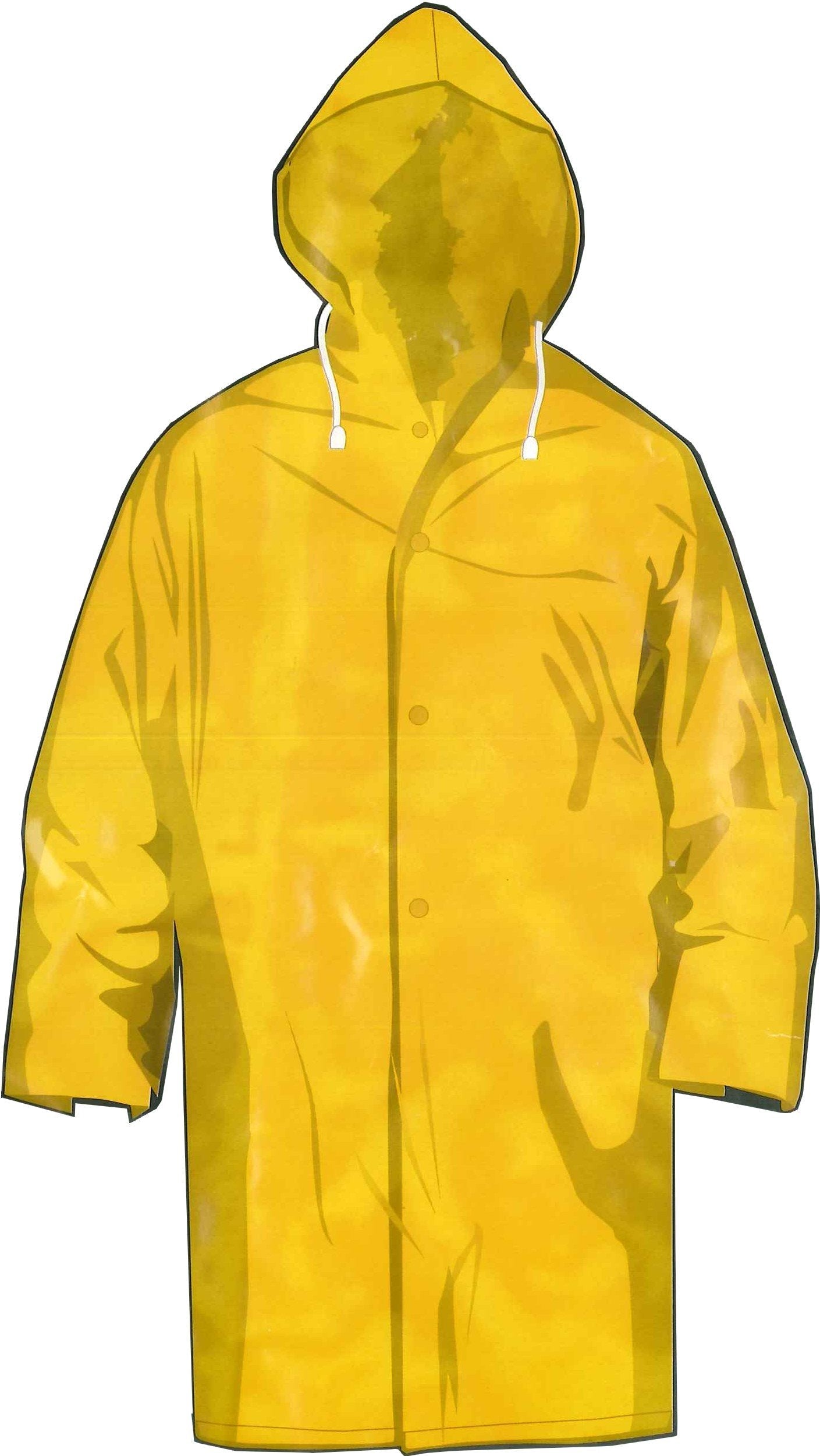 Truper Raincoat - PVC/Poyester Yellow Large