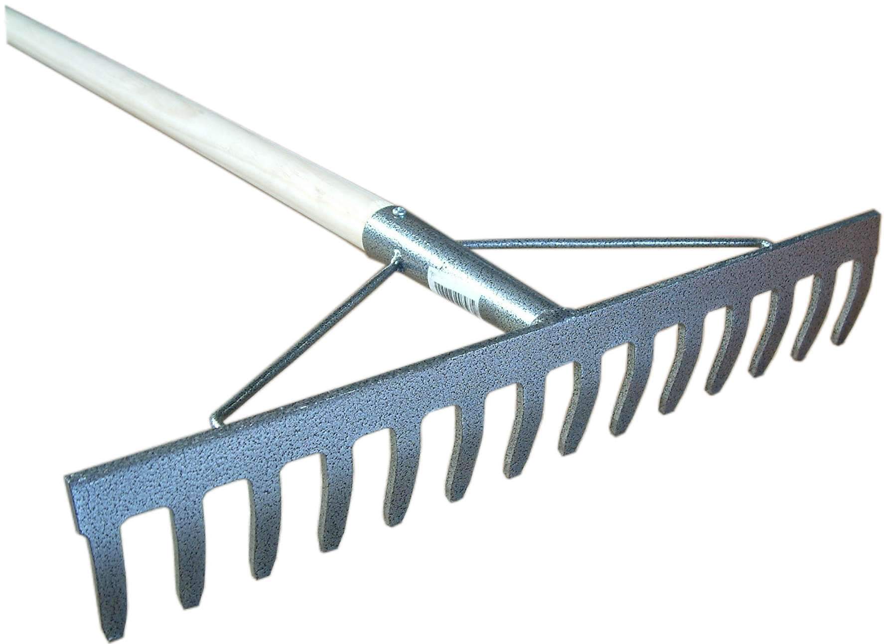 Xcel Garden Rake Pressed with Wood Handle 14T