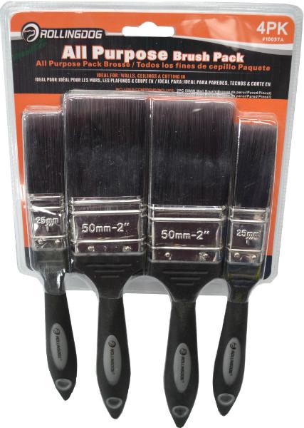 Rolling Dog Paint Brush Set 4pce