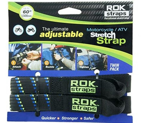 Rok Strap Motorbike Strap It 2pce - Adjustable