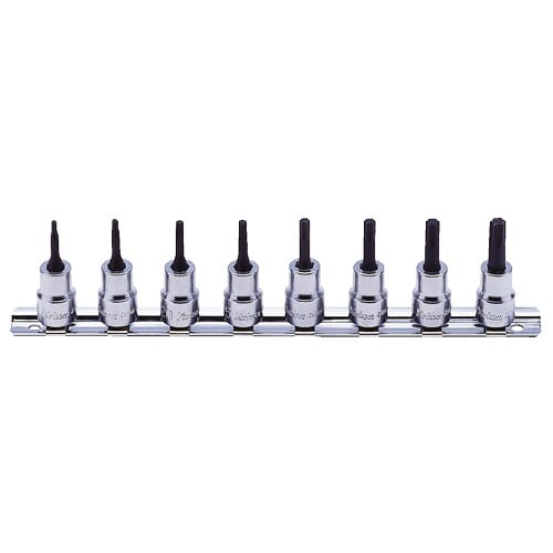 Koken RS3025/8-IP Torx Plus Bit Socket Set on Rail 8pc 3/8 in Dr 20IP-55IP