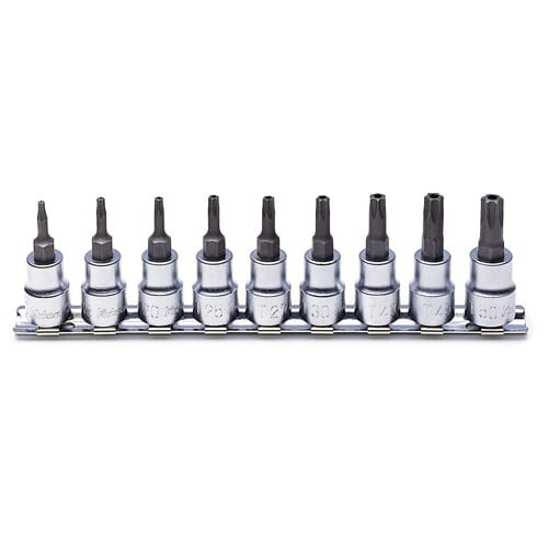 Koken RS3025TH Security Torx Bit Socket Set On Rail 9pc 3/8 in Dr TH10-TH50