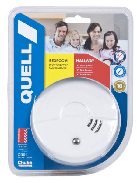 Quell Smoke Alarm - Photoelectric 301 with Hush Button