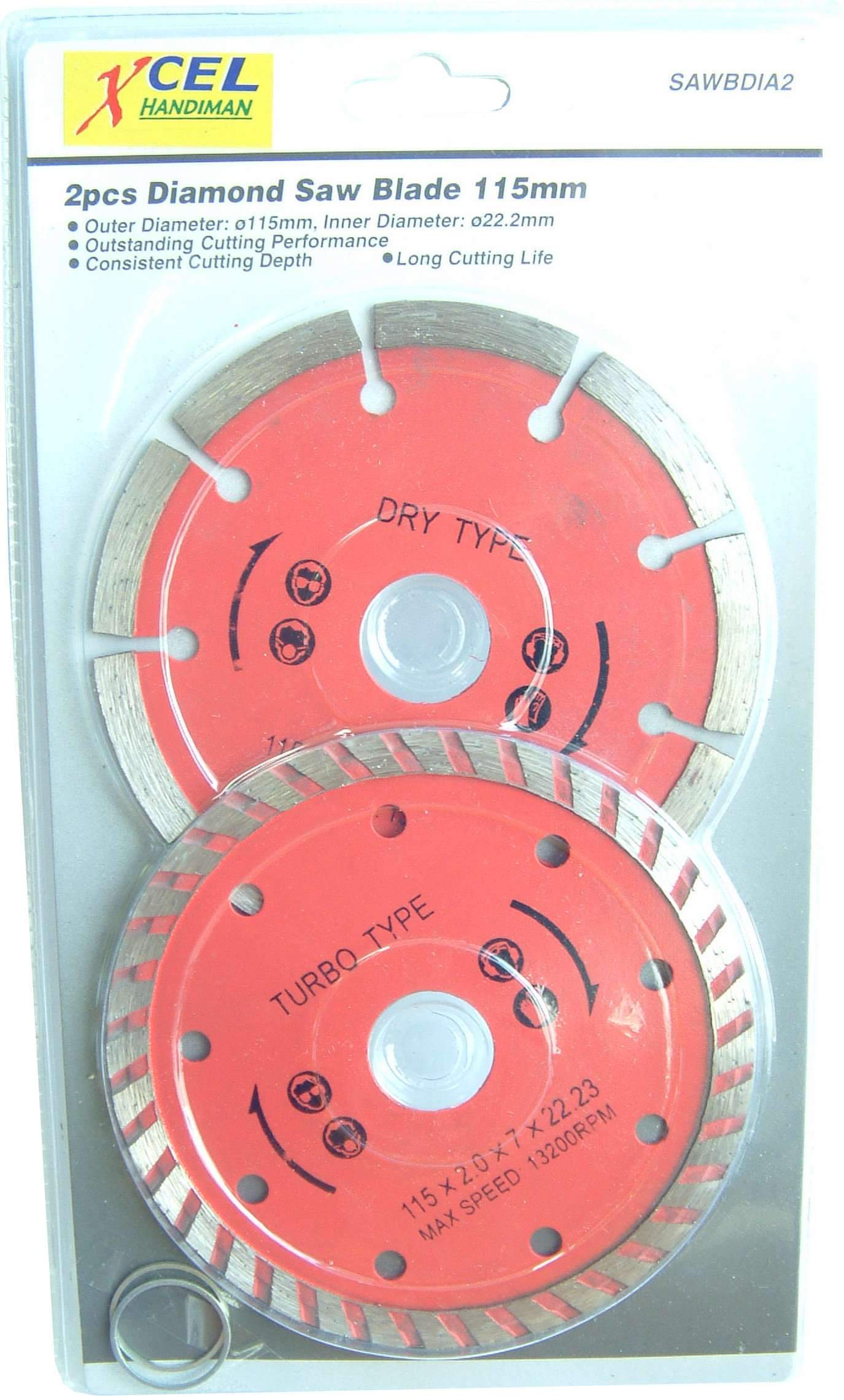 Xcel Diamond Circular Saw Blade Set 2-pce