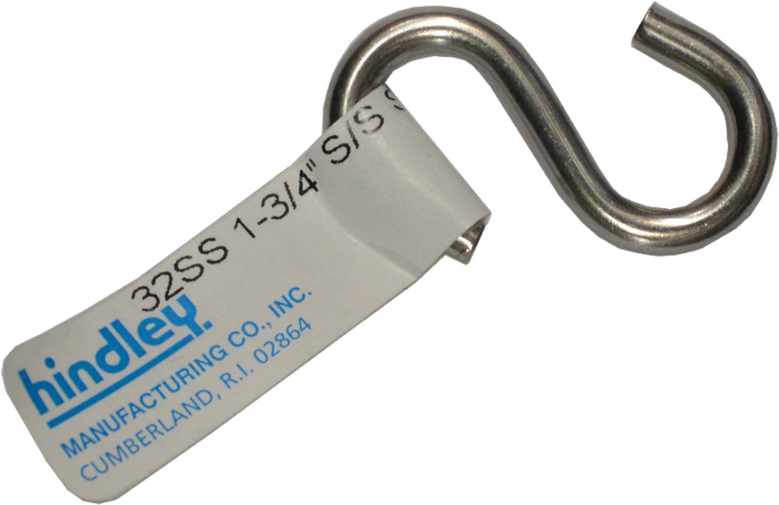 Hindley S-Hook - Stainless Steel #32SS 5mm x 45mm Tagged