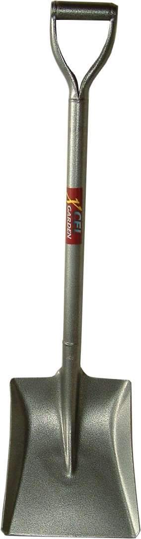 Xcel Shovel D Handle Square Mouth - All Steel Grey