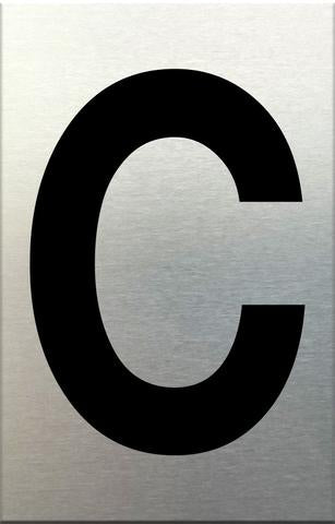 MG Aluminium Letters - Self Adhesive 75mm C