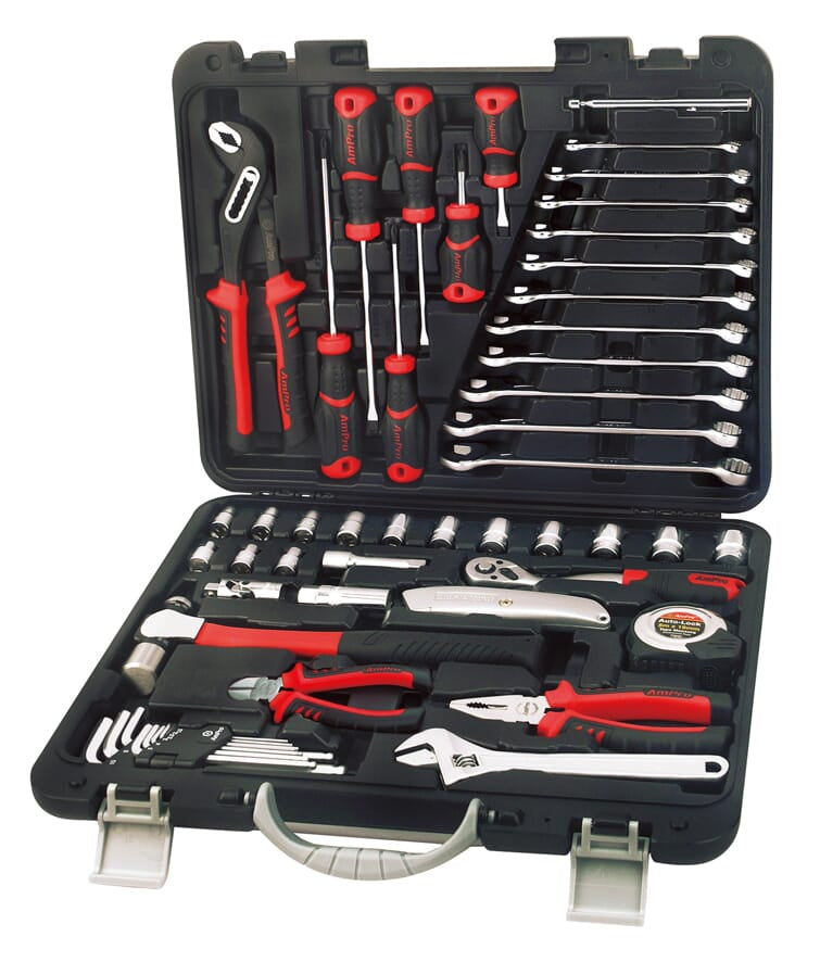 AmPro Socket & Tool Set 3/8 in Dr 52pc in Blowcase