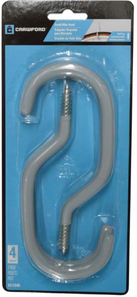 Crawford Screw in Storage Hook Pvc 4pce #SS18VA