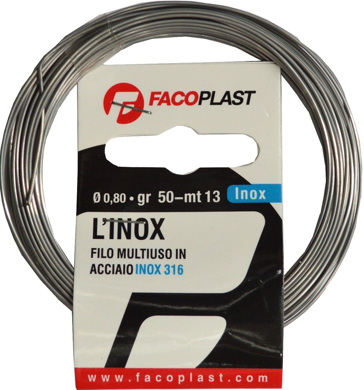 Faco Plast Binding Wire - Stainless Steel 50gm (13m) 0.8mm