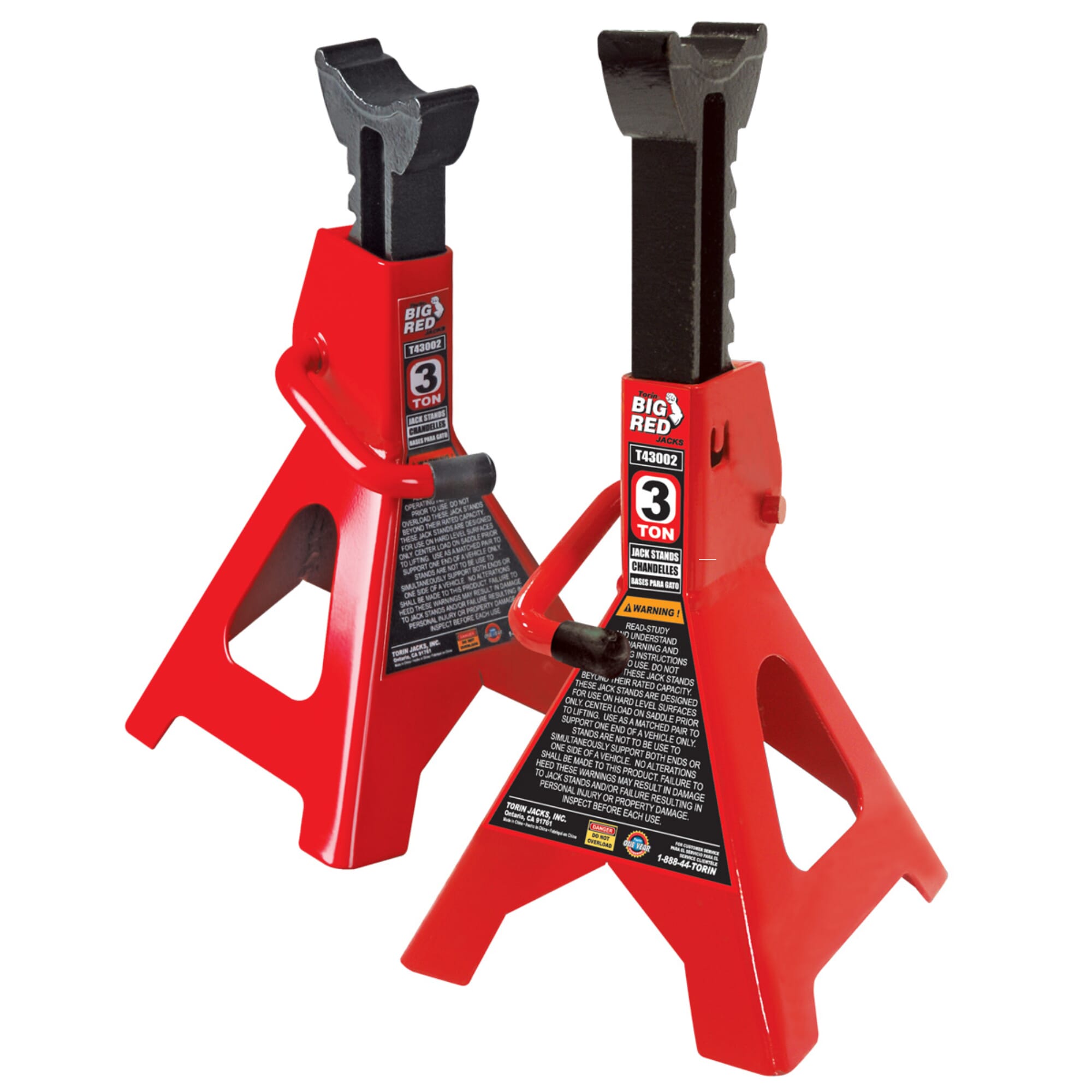 Torin - Big Red T43001 Axle Stand 1Pr 3 Ton