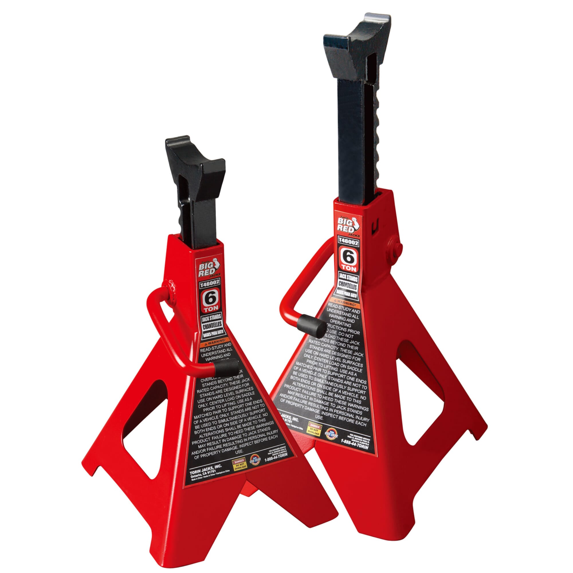 Torin - Big Red T46002 Axle Stand 1Pr 6 Ton