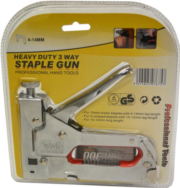 Saco Staple Gun - Heavy Duty 3-Way