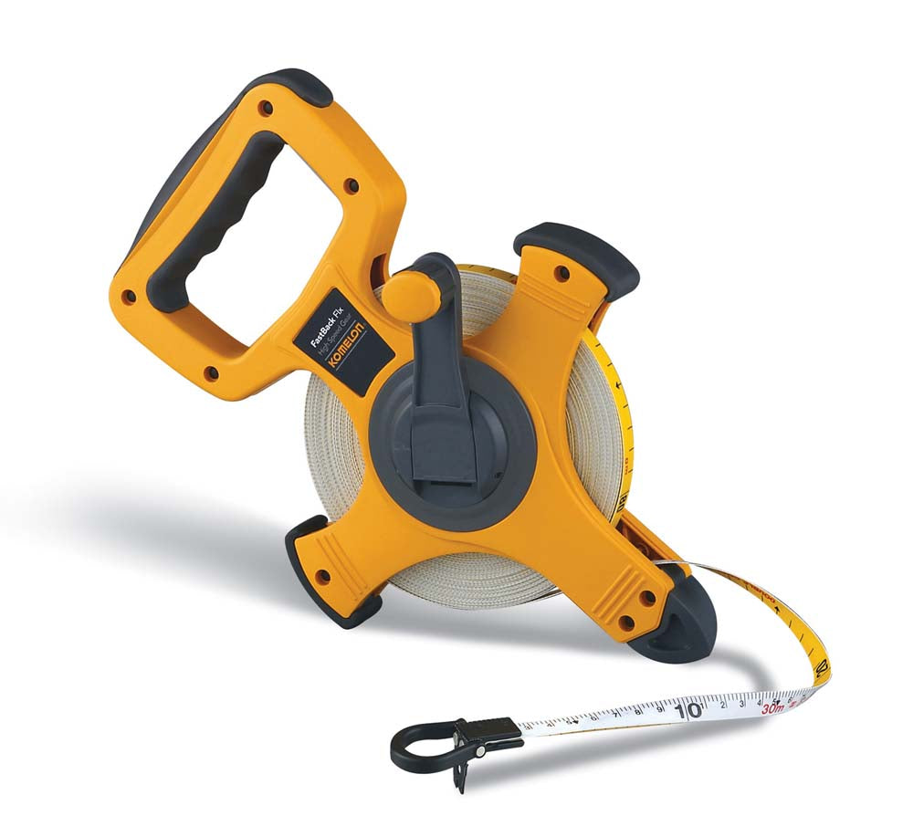 Portable 50m 165ft Steel Tape Measure For Straight Lines Infrastructure Engineer Portable 50m 165ft Steel Tape Measure For Straight Lines Infrastructure Engineer