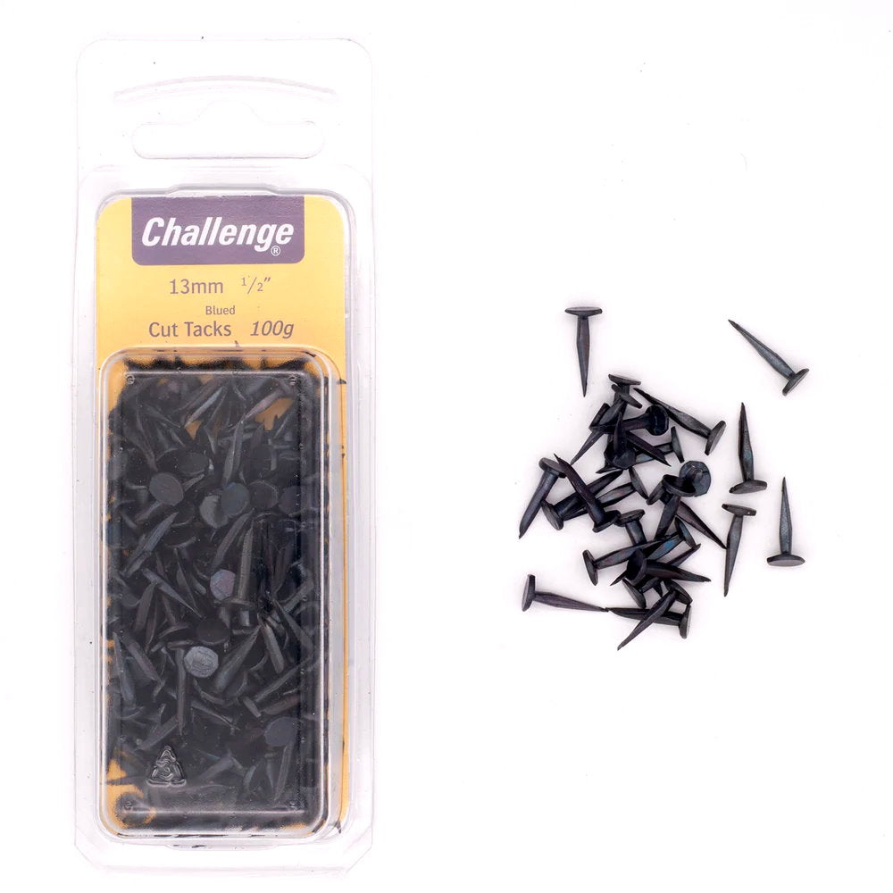 Challenge Blued Tacks - 100gm Blister Pack 13mm