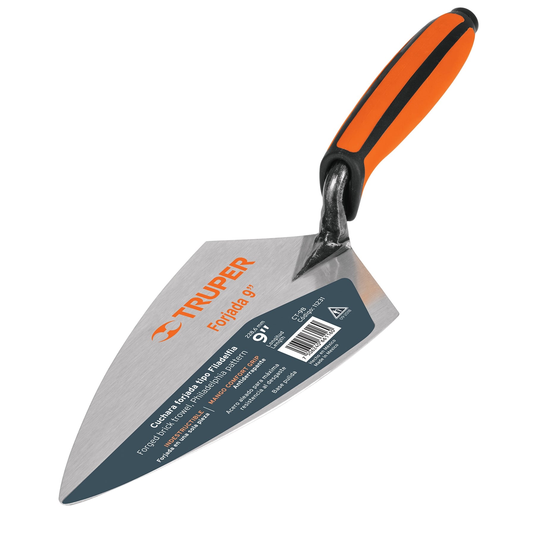 Truper Brick Trowel 275mm Comfort Grip 11234