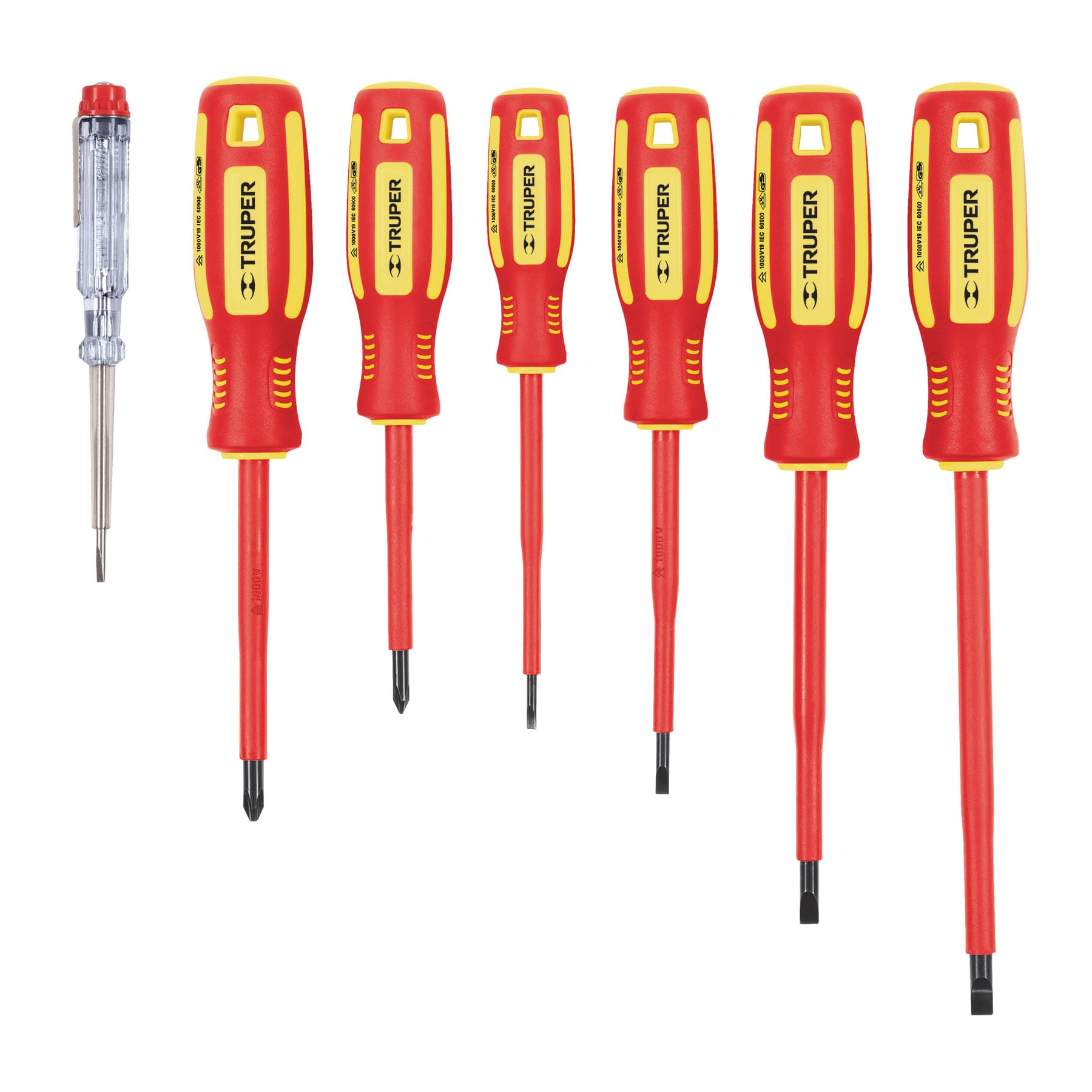 Truper Screwdriver Set insulated 1000 Volt 7-pce