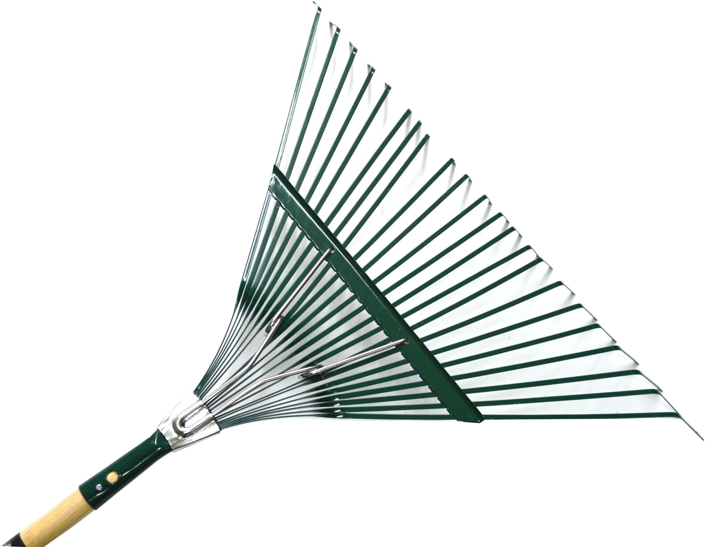 Truper Leaf Rake Sprung Steel Head with 1.2m Handle