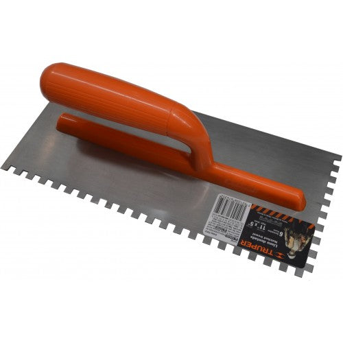 Truper Plasterers Trowel Square Notched 275mm x 125mm