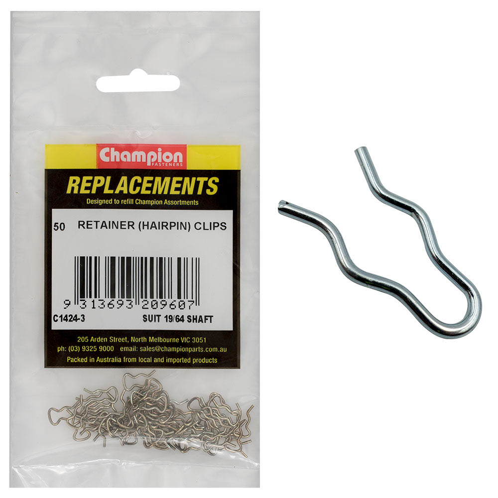 Champion Retainer Spring To Suit 19/64in Shaft -50Pk