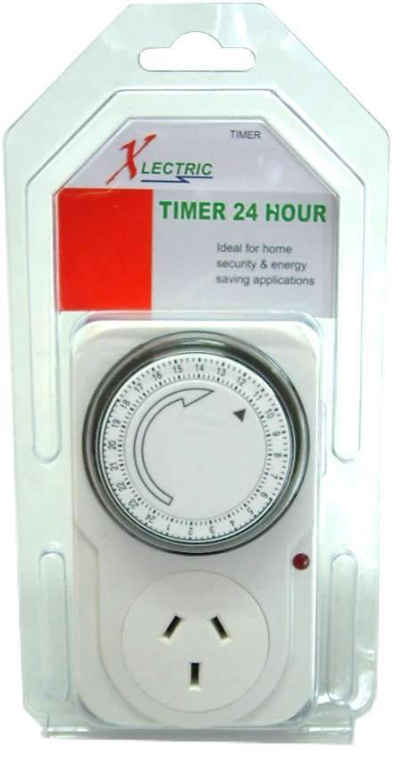 Xlectric Plug-in Electrical Timer - Pin Type 24 Hour